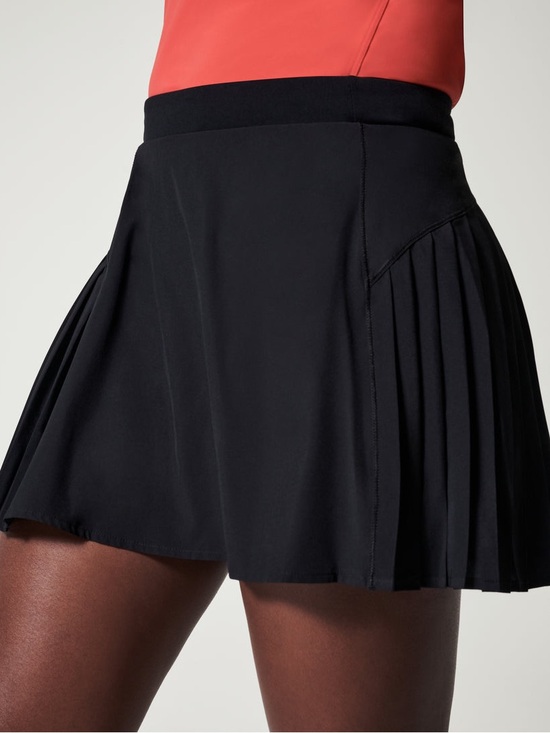 SPANX Pants - SPANX: THE GET MOVING PLEATED SKORT, 14" - VERY BLACK